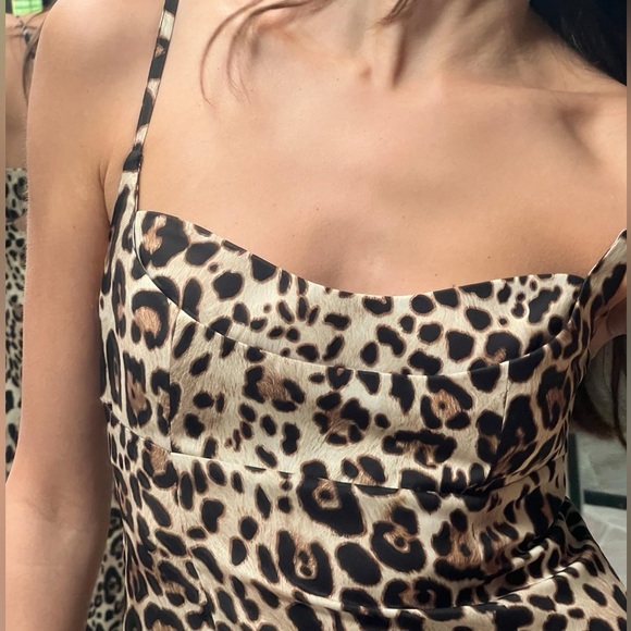 Zara Animal Print Midi Dress - Picture 3 of 4